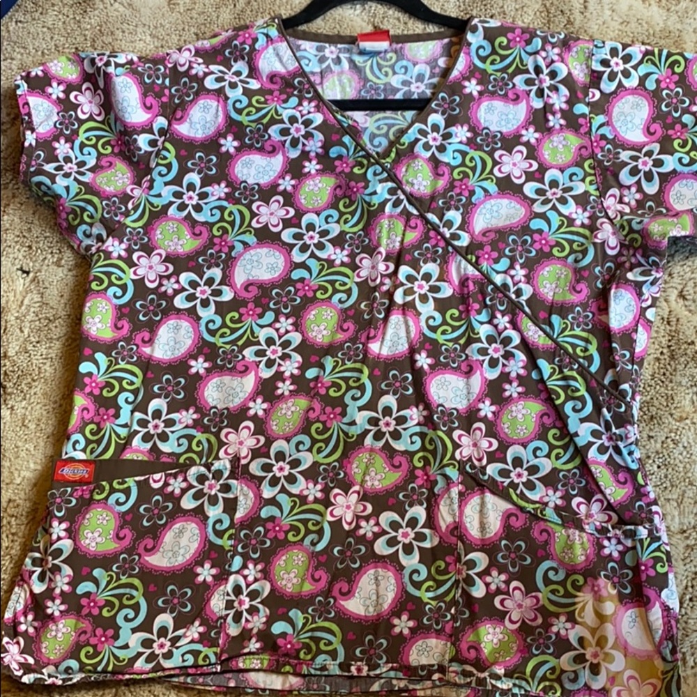 Dickies Brown Scrub Top